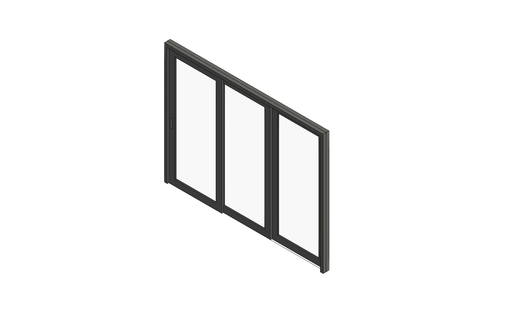 3 Panel Sliding Glass Door