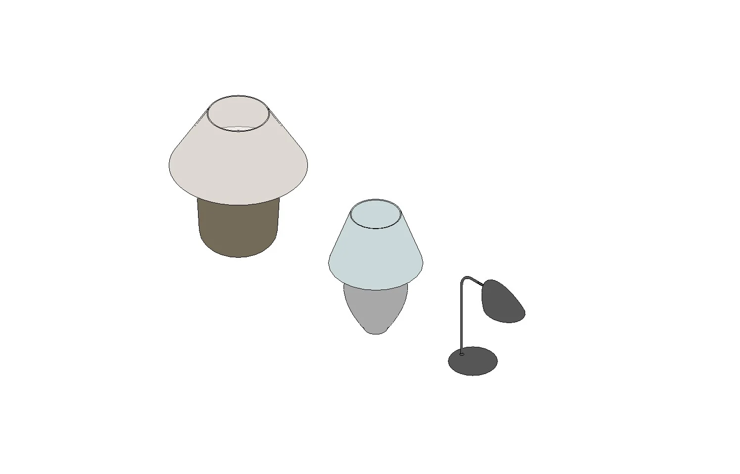 3 Table Lamps