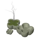 3D Botanical Landscape Shrub