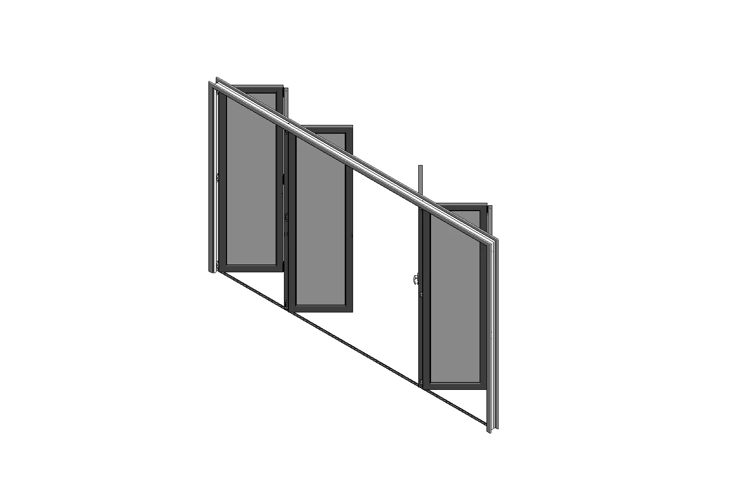 6 Panel Glass Bifold Door