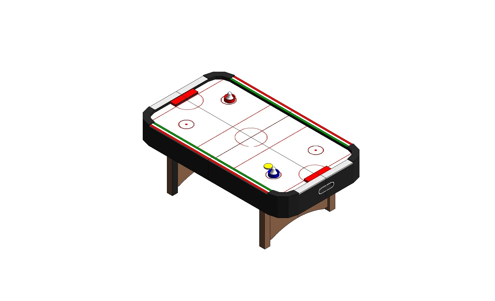 Air Hockey Table Detailed