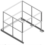 Aluminum Floor Mount Guard Rail