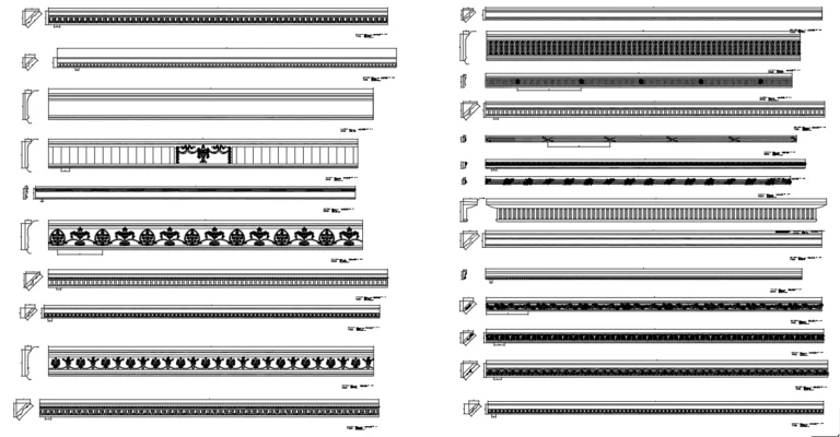 Architectural Cornices And Friezes