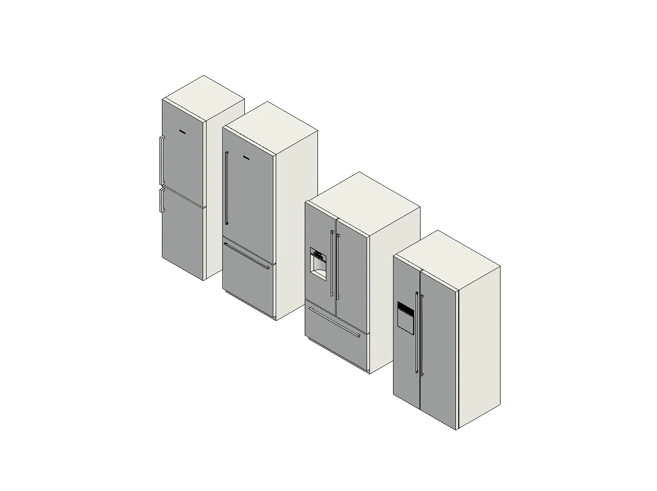 Bosch Refrigerator Set