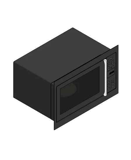 Built-in steel microwave with smart digital panel