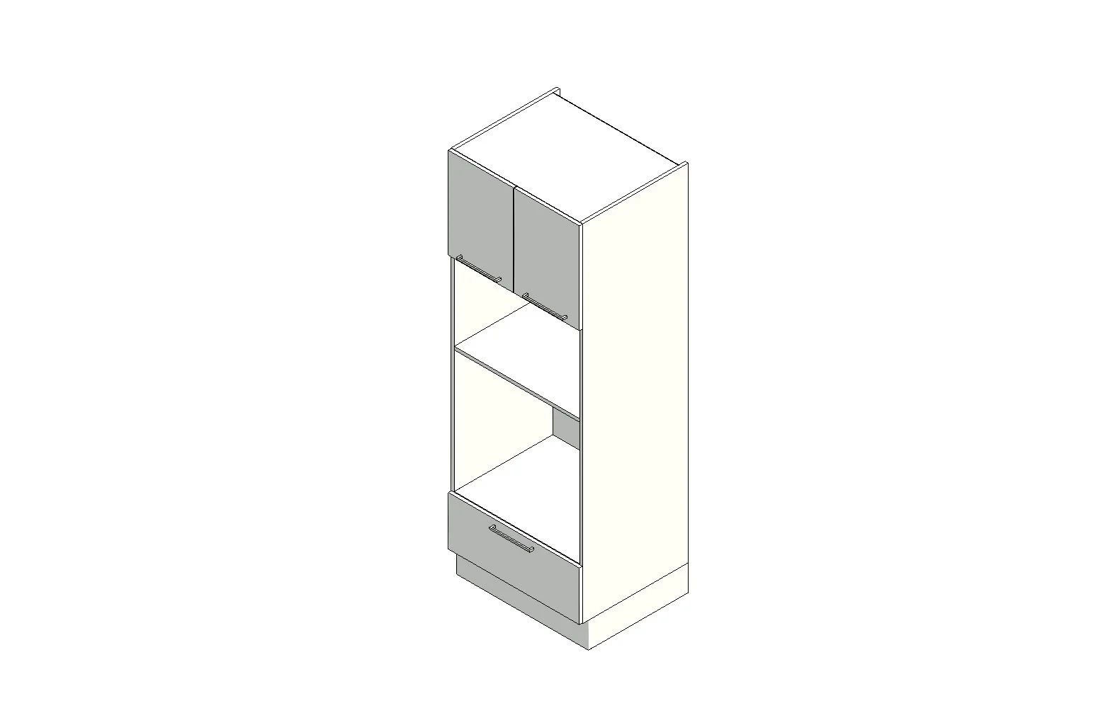 Built-in Oven Microwave Cabinet