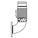 CRV Flex Groove End 150 Plate Flange for Connecting to A L R Elbow.rfa
