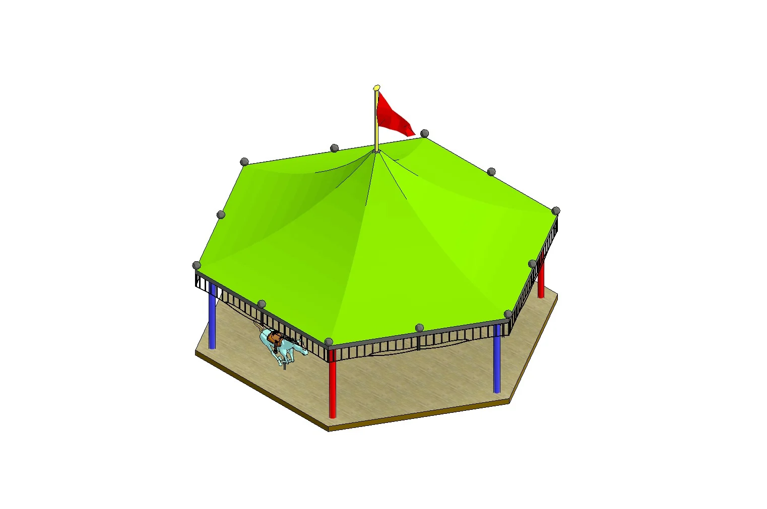 Carousel Site Furnishing Parametric