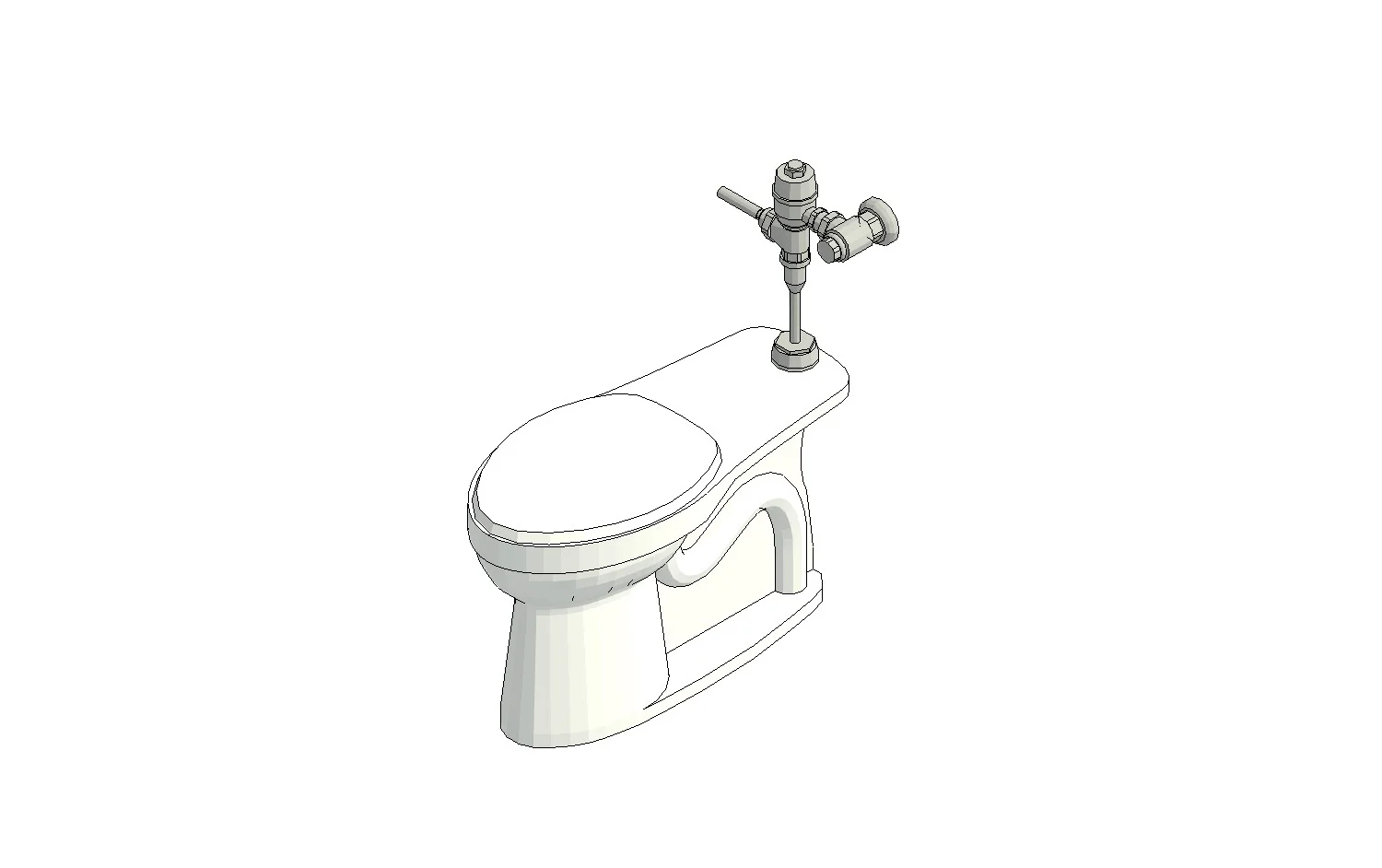 Commercial Flush Valve Toilet