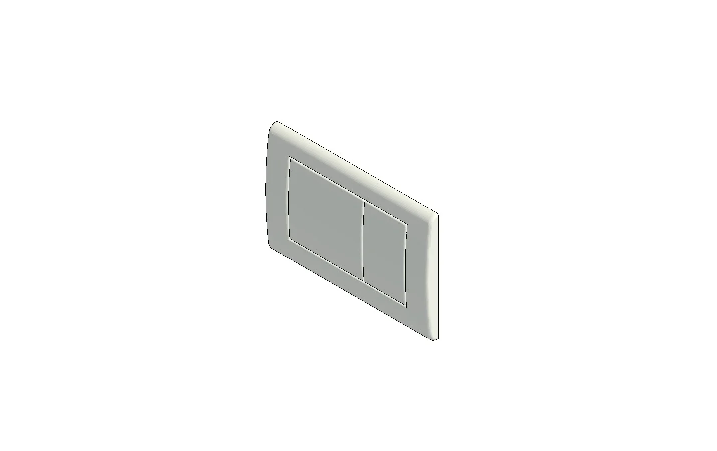 Concealed Toilet Flush Plate