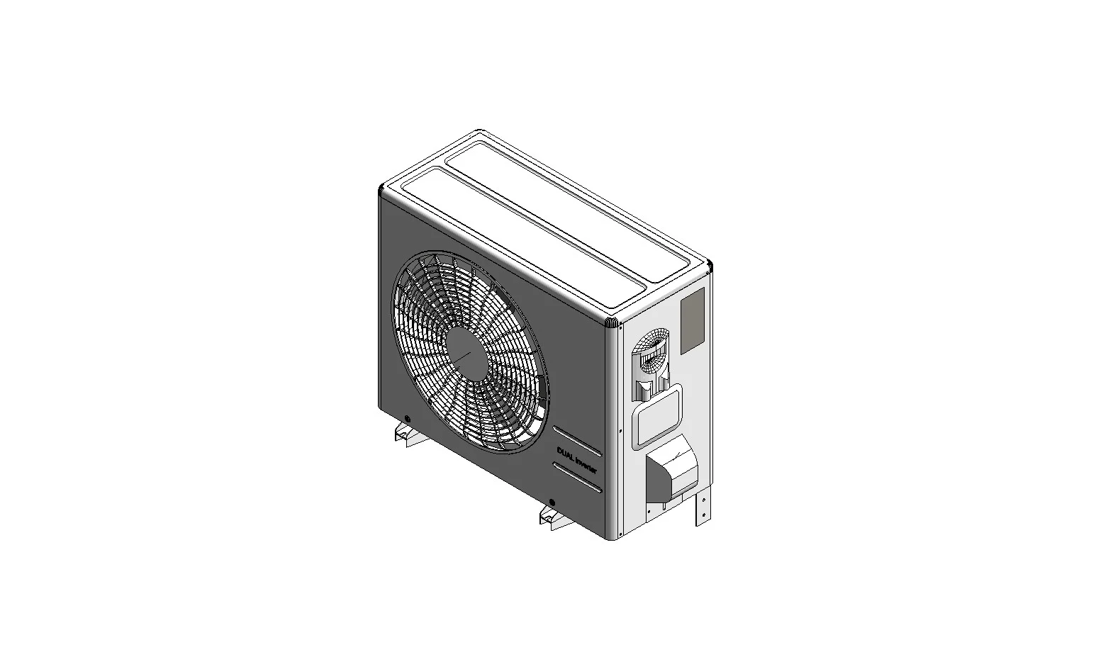 Condensing Unit HVAC Mechanical Equipment