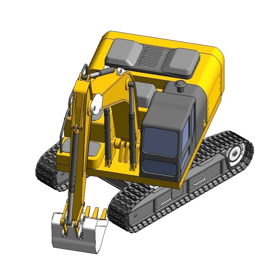 Construction Backhoe Loader Vehicle