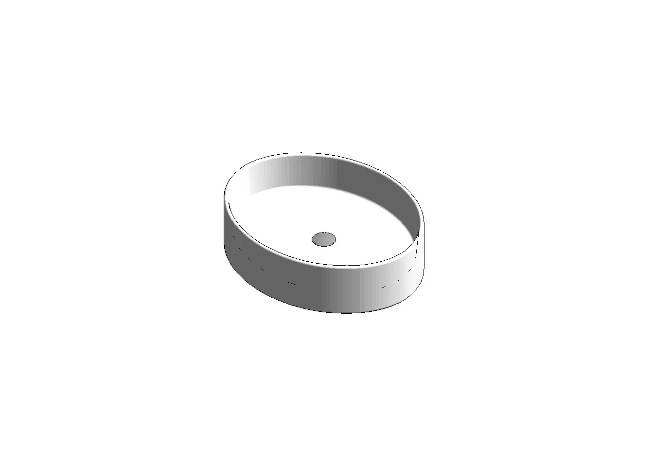 Countertop Oval Sink Basin
