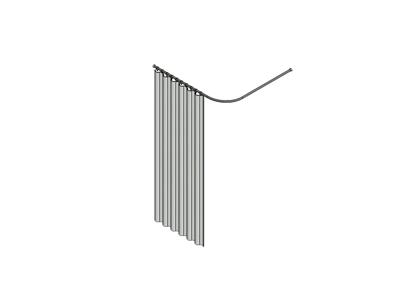 Curved Shower Curtain