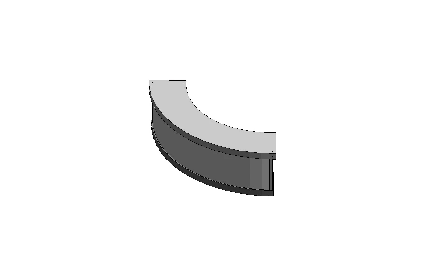 Curved Table Parametric Interior