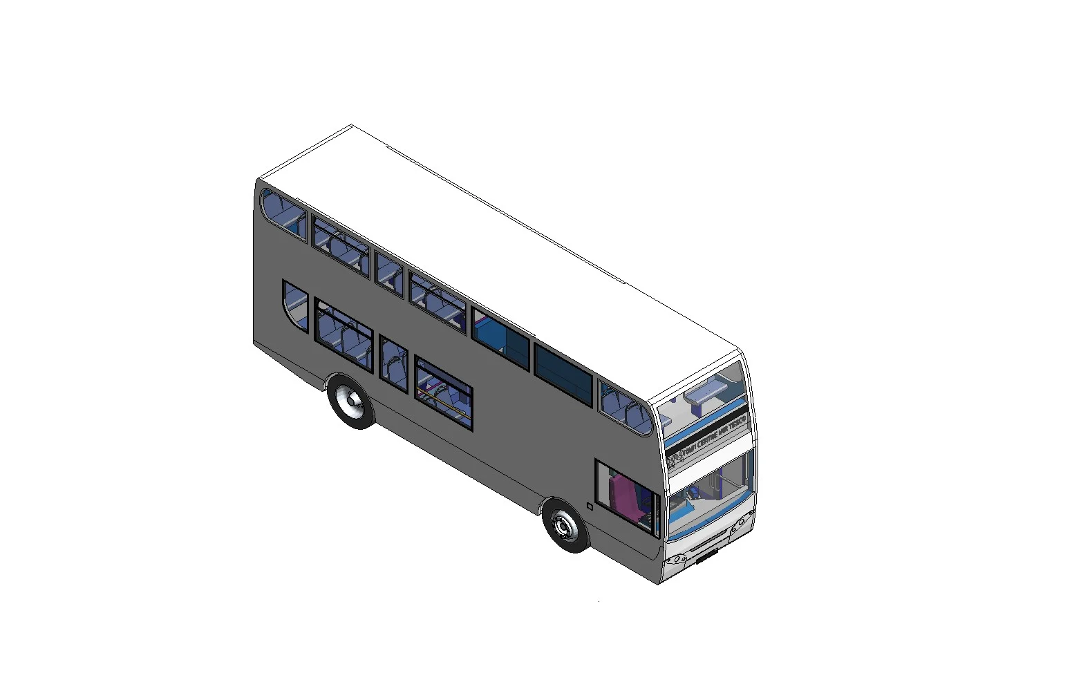 Double Decker Transit Bus
