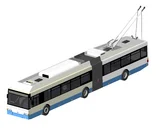 Electric Trolleybus Public Transit Vehicle