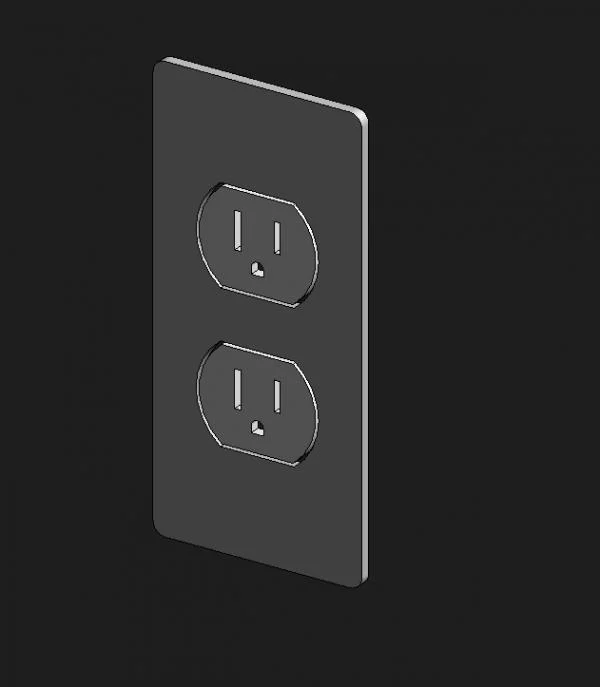 Face Based Electrical Outlet Socket