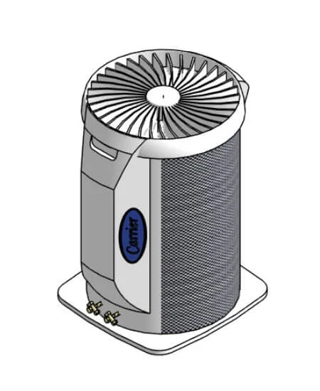 Fixed 4 Way Ceiling Cassette Condenser
