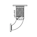 Flanged 90 Degree Reducing Elbow