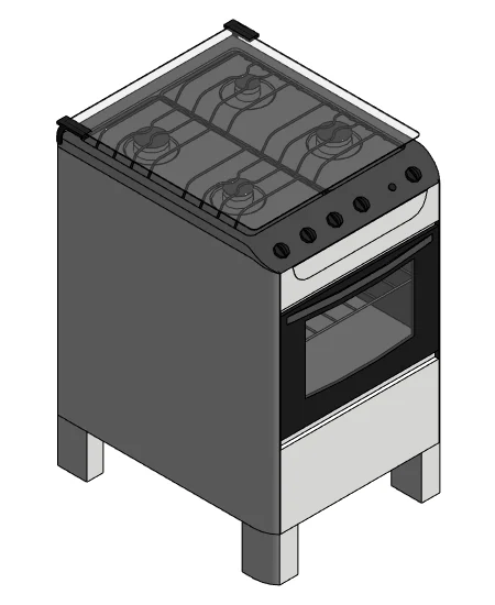 Gas Range 4 Burners