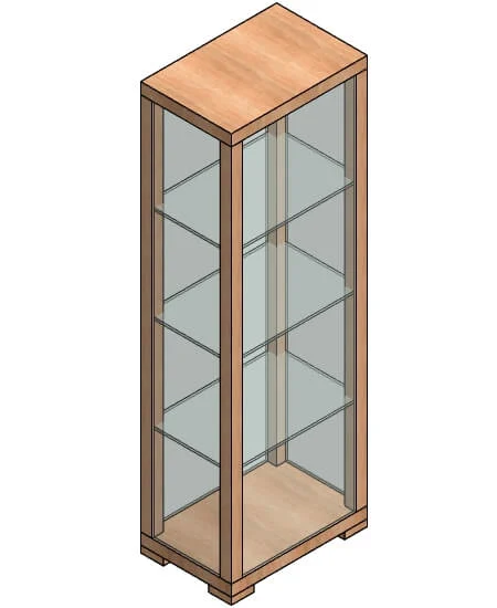 Glass Door Kitchen Cupboard