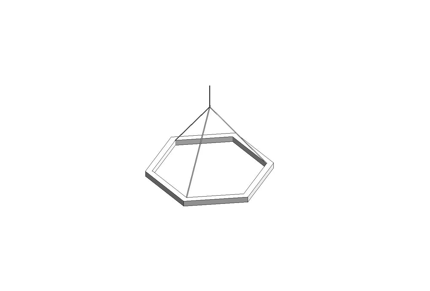 Hexagon Ceiling Light