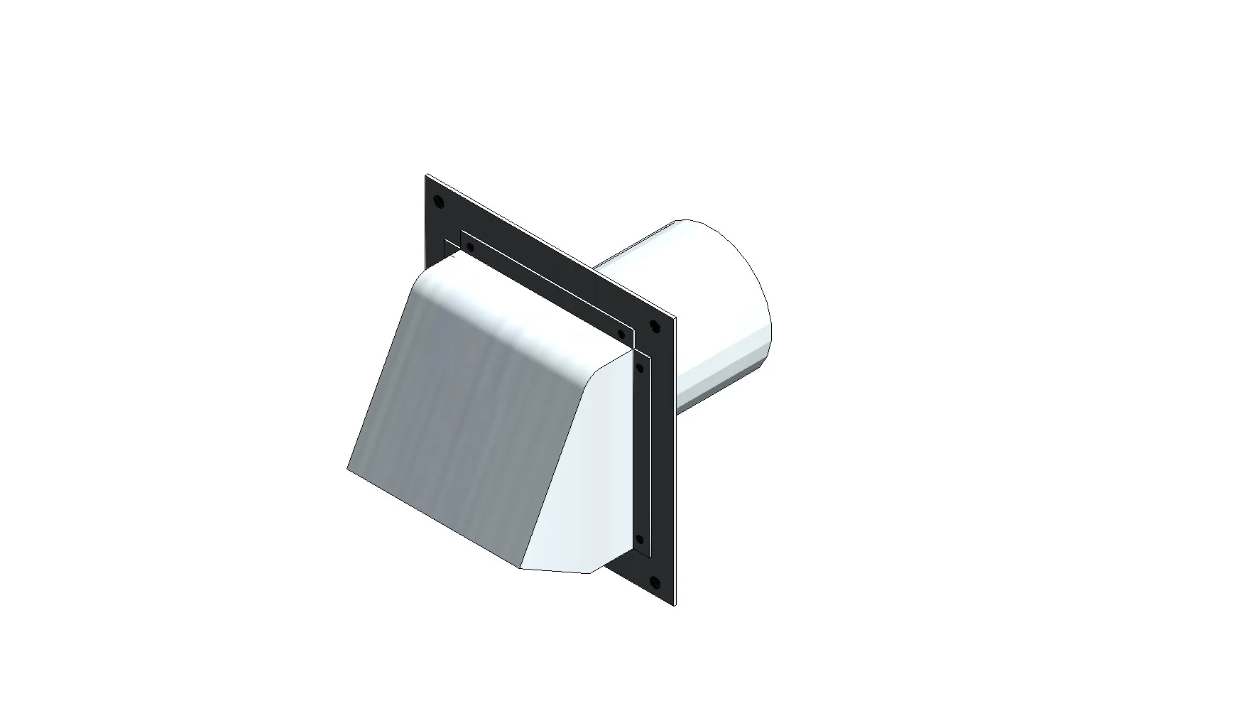 Hooded Exterior Wall Cap