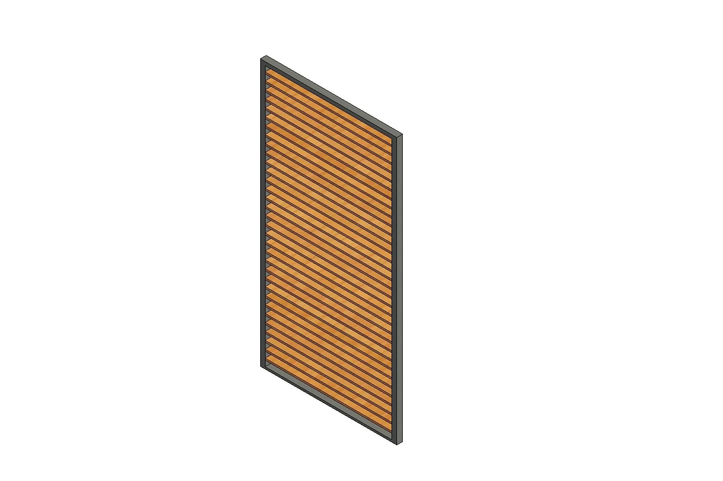 Horizontal Wooden Louver System