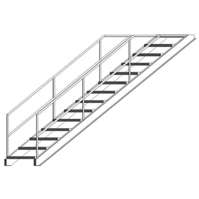 Industrial Stairway to Roof Hatch
