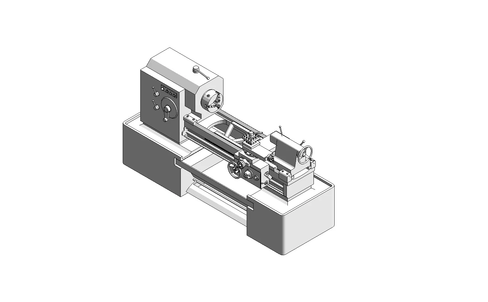 Industrial Metal Lathe Machine