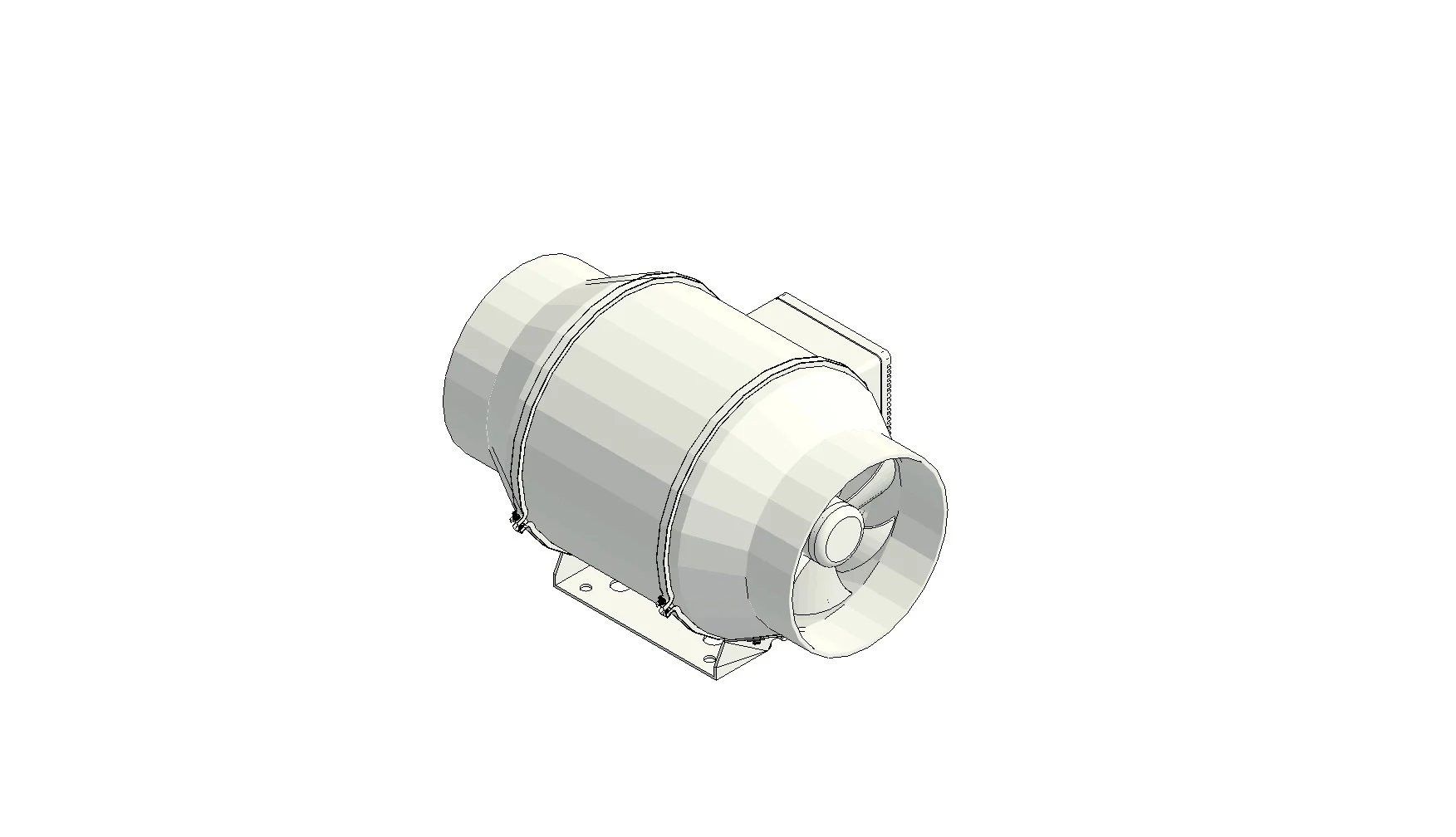 Inline Duct Mounted Exhaust Fan