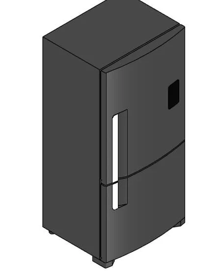 Inverse Maxi Bottom Mount Refrigerator