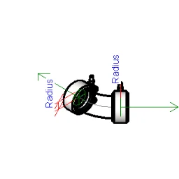 Kimax Glass Pipe Elbow