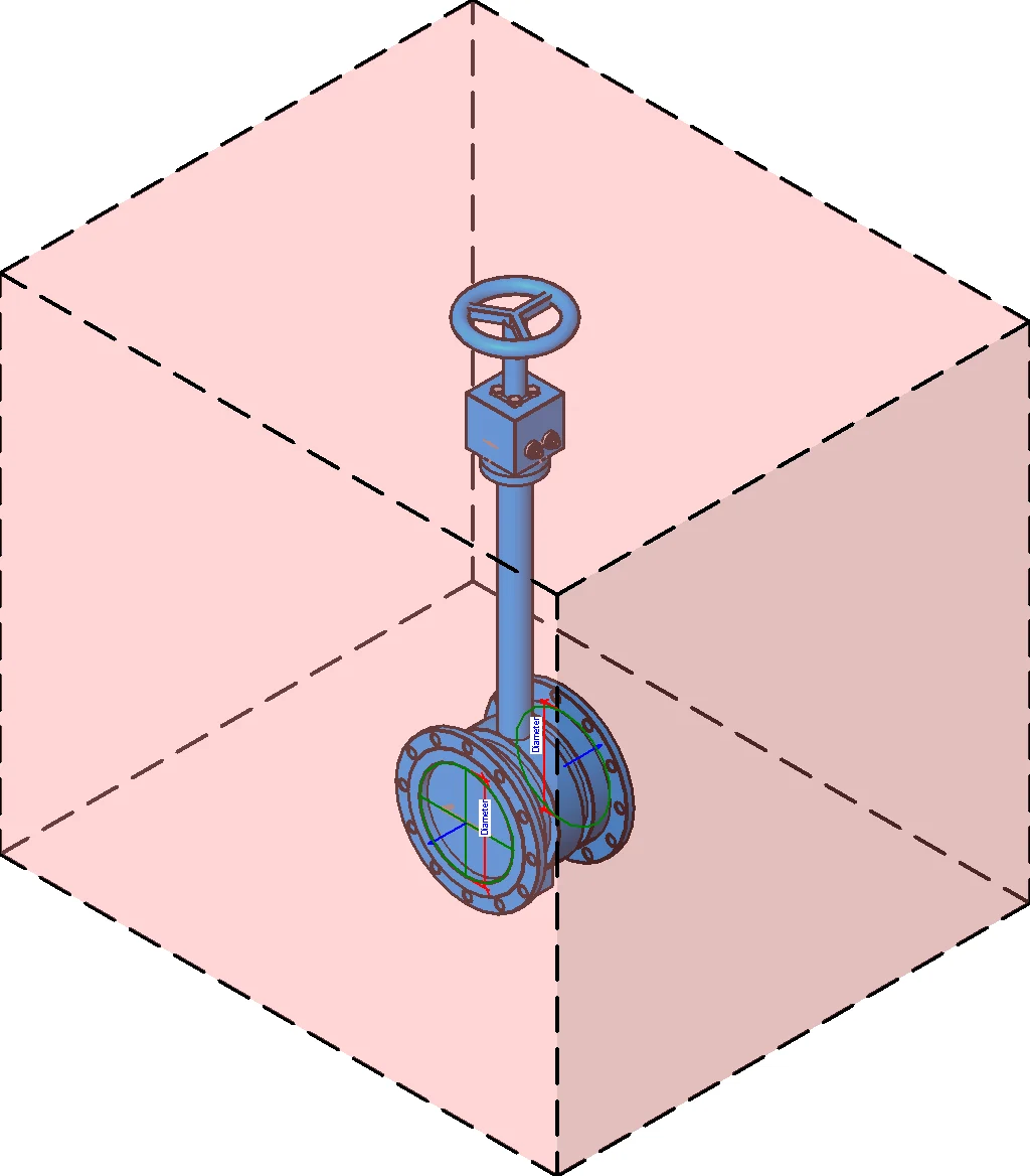 Long Neck Butterfly Valve DN350 3000
