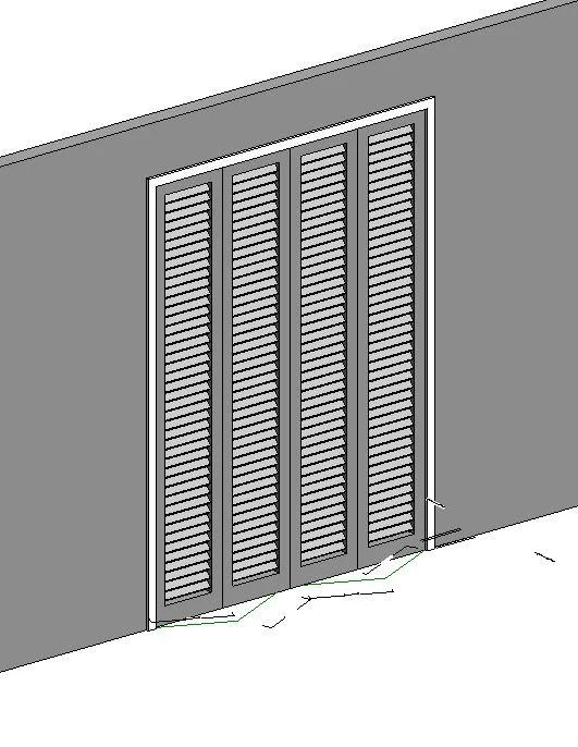 Louver Panel Folding Door