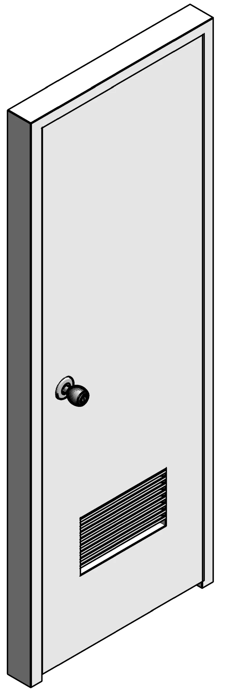 Louvered Swing Door