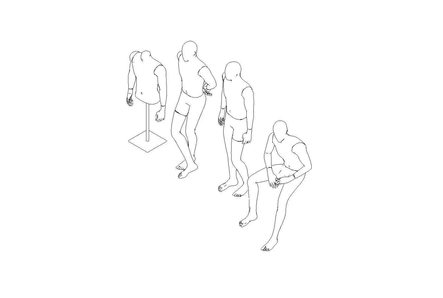 Male Retail Display Mannequin