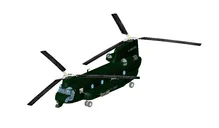 Military CH47 Chinook Helicopter