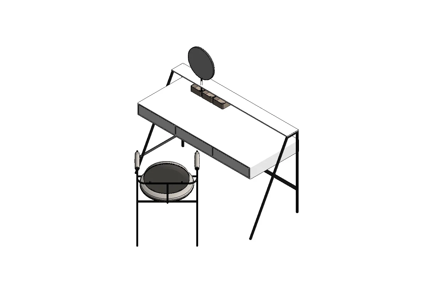 Modern Makeup Vanity