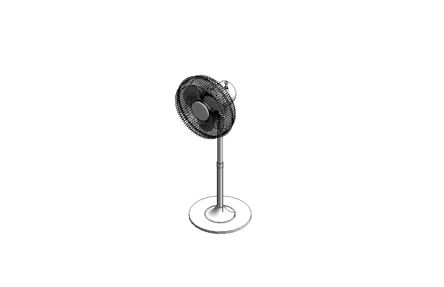 Oscillating Desk Fan