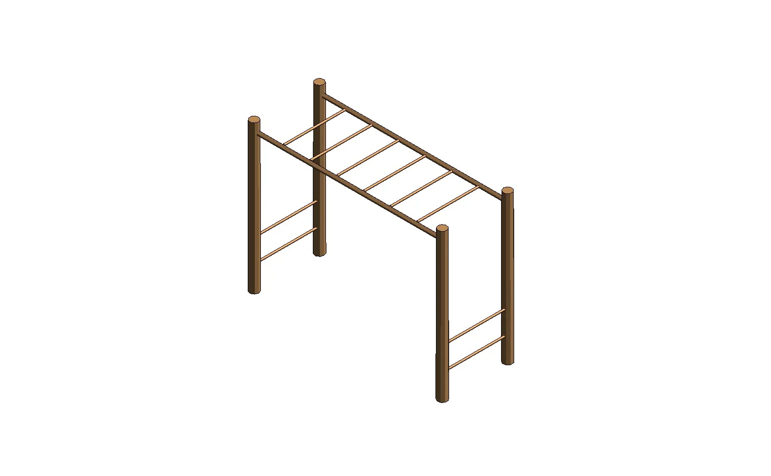 Outdoor Monkey Bar Playground Equipment