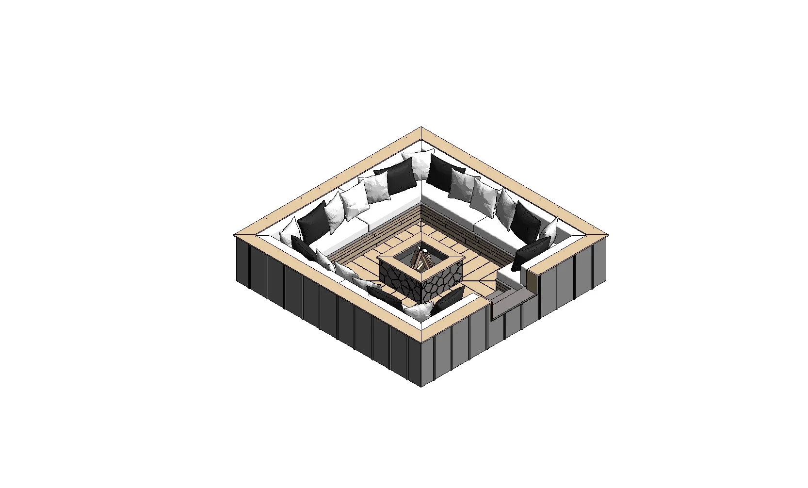 Outdoor Sunken Fire Pit