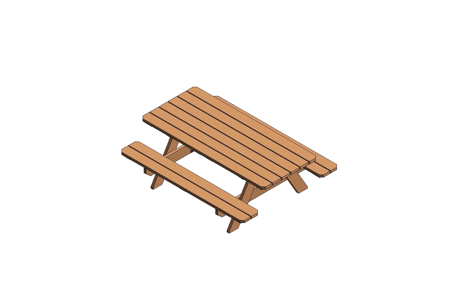 Outdoor Wood Picnic Table