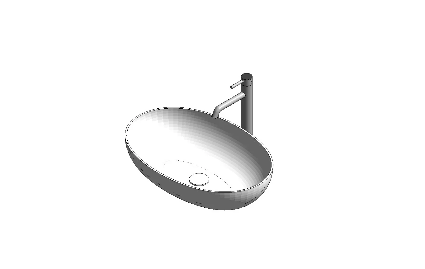 Oval Bathroom Sink Basin