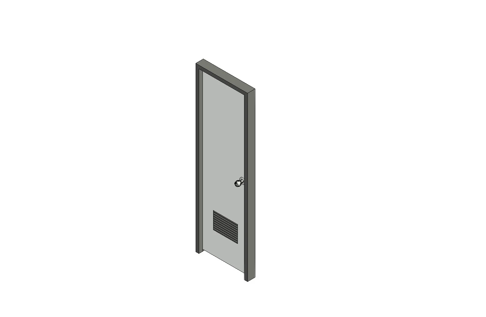 Parametric Door With Louver
