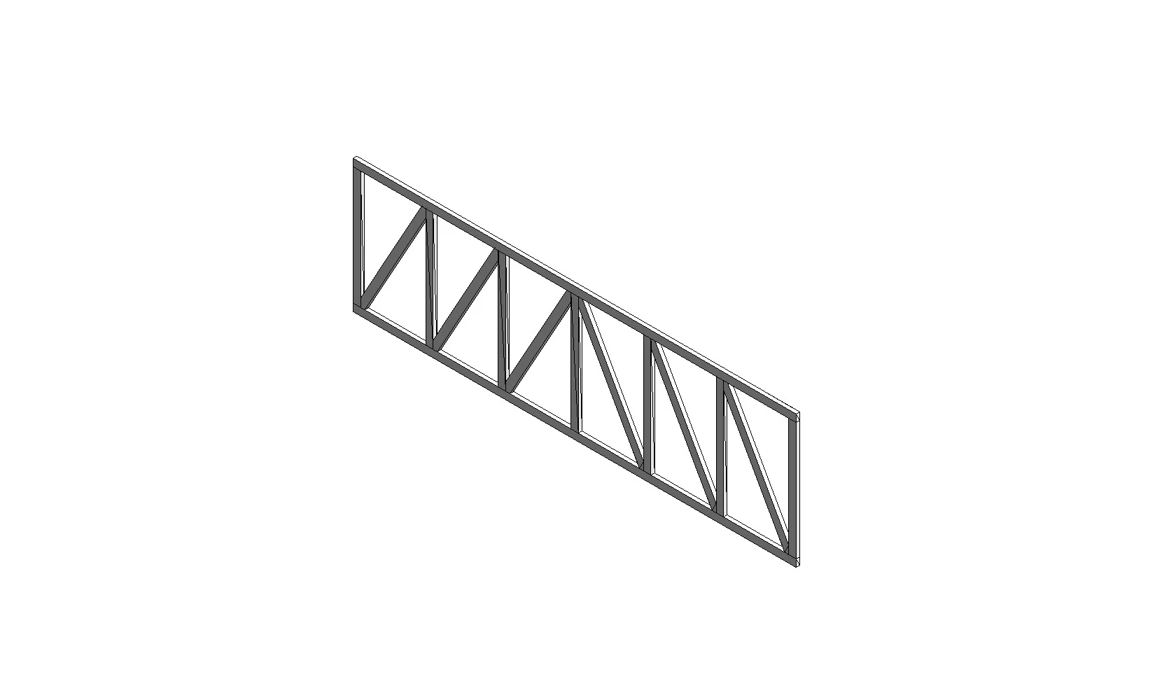 Parametric Howe Flat Truss