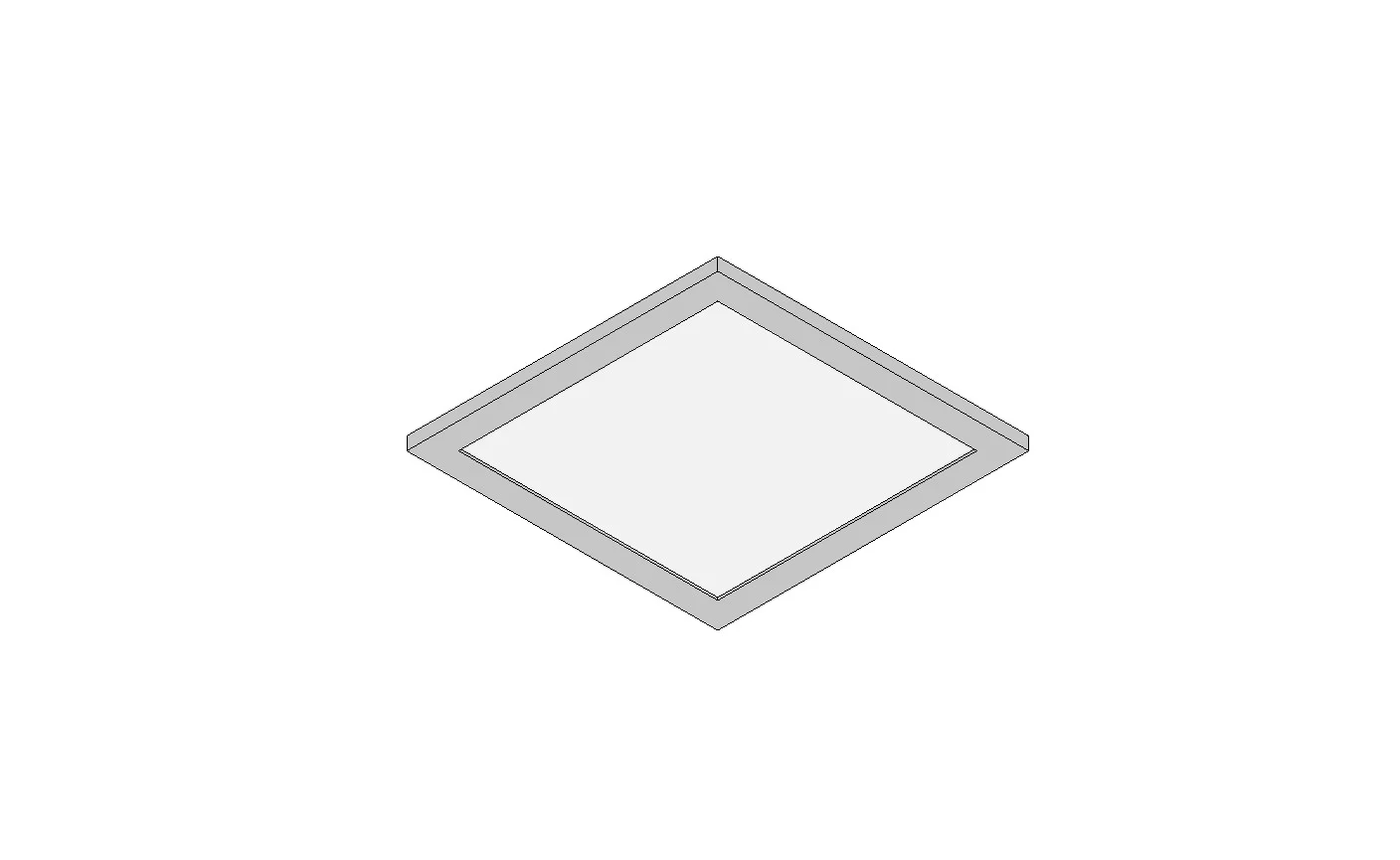 Parametric Square Ceiling Light