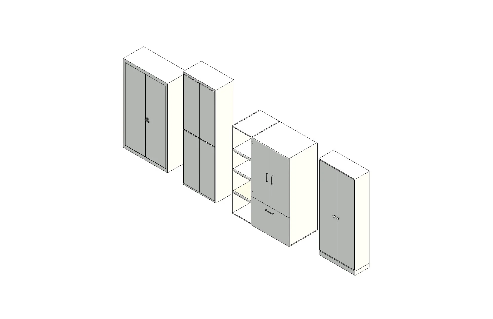 Parametric Storage Cabinet Casework