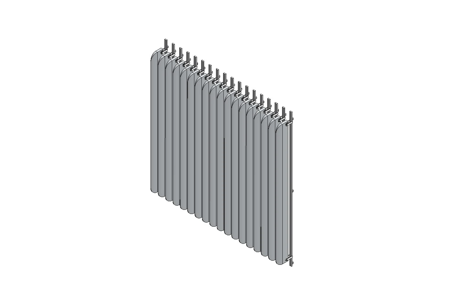 Parametric Vertical Fins Facade